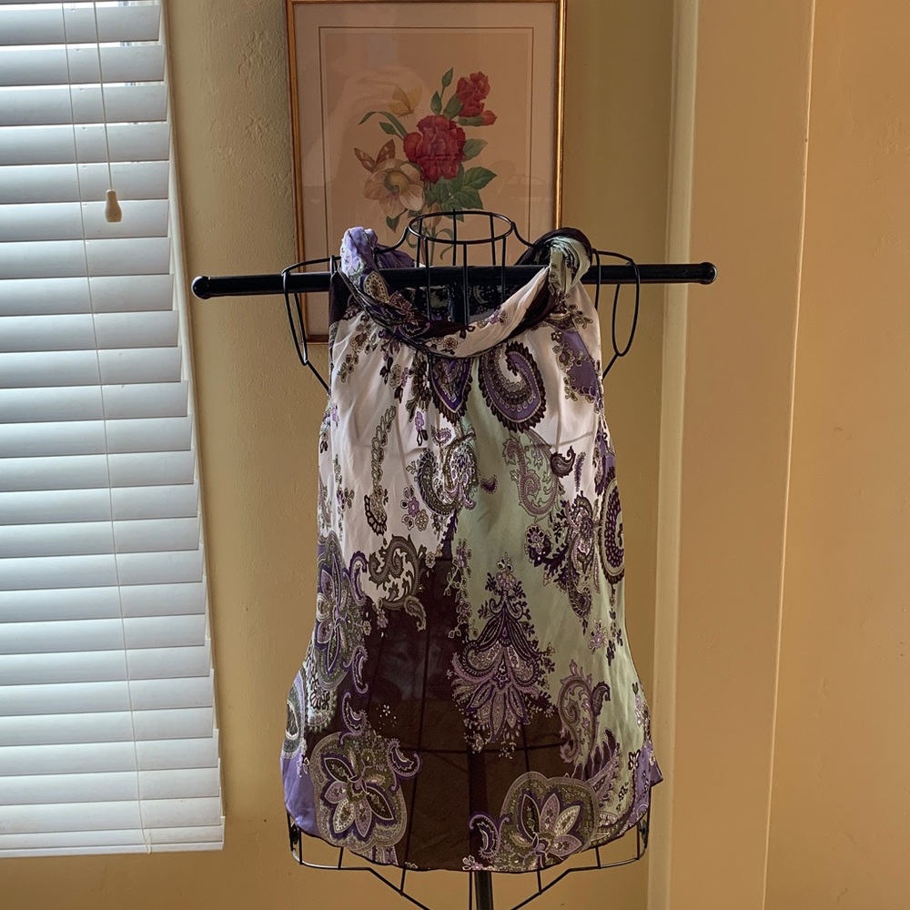 Dress Barn Paisley Print Sleeveless Top